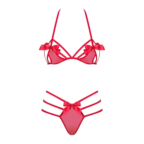 סט סקסי סט סקסי Obsessive אדום