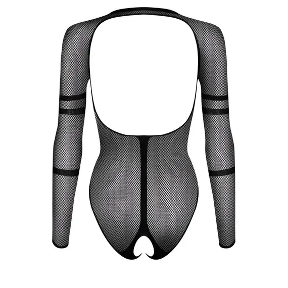 בגד גוף רשת עם ציור נחש B137 OBSESSIVE, שחור, XL-2XL, צבע: שחור,  מידה: XL-2XL, 3 image