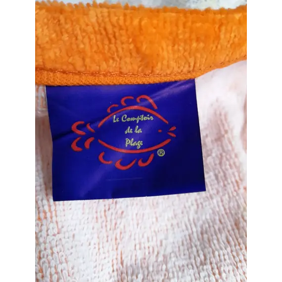 מגבת פונצ'ו עם כובע 100% כותנה LE COMPTOIR DE LA PLAGE, ONE SIZE,, צבע אביזרים: Funny,  מידה: ONE SIZE, 2 image