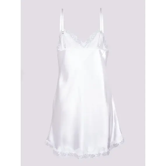 כותונת סאטן 0012K YOCLUB, שמנת, L, צבע: שמנת,  מידה: L, 3 image