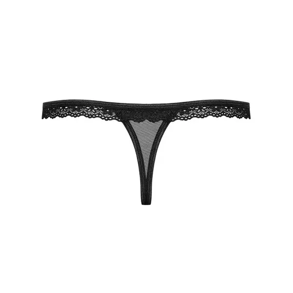 תחתון חוטיני סקסי 868-THO-1 OBSESSIVE, שחור, L-XL, צבע: שחור,  מידה: L-XL, 3 image