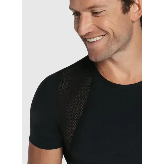 מחטב גופייה לגבר LEONISA, שחור, M, צבע: שחור,  מידה: M, 3 image