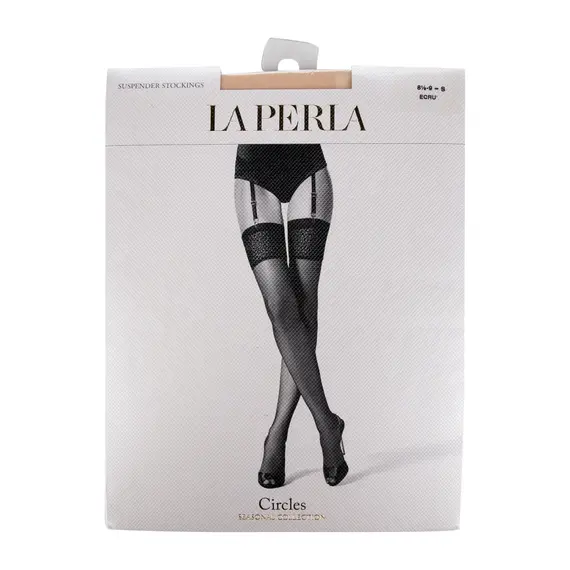 ירכונים לחגורת ביריות 15 דניר CIRCLES LA PERLA, גוף בהיר, M, צבע: גוף בהיר,  מידה: M