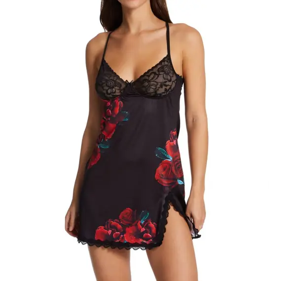 סט בייבי דול סאטן בשילוב תחרה 7438 MAPALE, S-M,  מידה: S-M