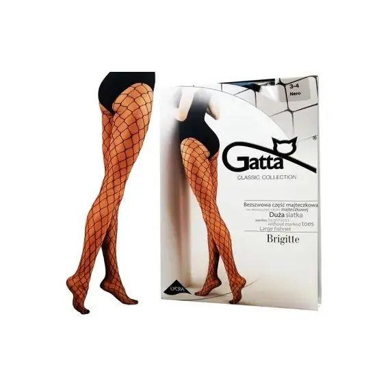 גרביונים רשת לנשים | חורים גדולים BRIGITTE 08 GATTA 