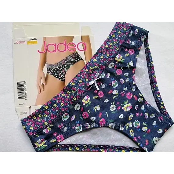 3 תחתונים עם פרינט פרחים | כותנה 6096 JADEA , S , פרינט, צבע: פרינט,  מידה: S, 3 image