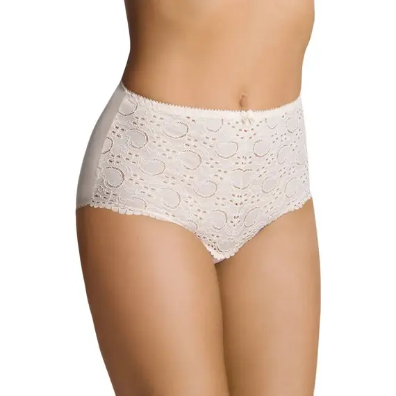 תחתון מקסי כותנה עם תחרה ULLA EMILI, גוף, M, צבע: גוף,  מידה: M