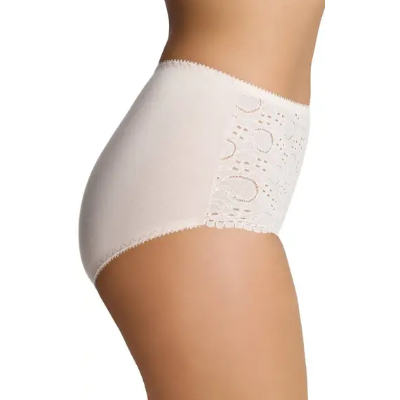 תחתון מקסי כותנה עם תחרה ULLA EMILI, גוף, M, צבע: גוף,  מידה: M, 3 image