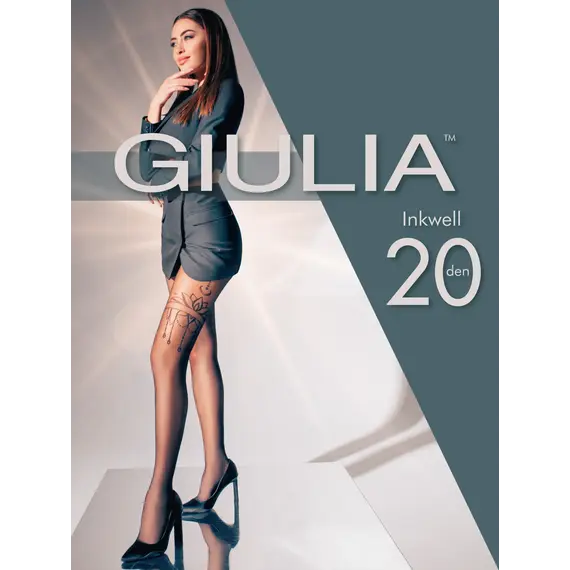 גרביונים מעוצבים 20 דנייר GIULIA INKWELL 20 N3