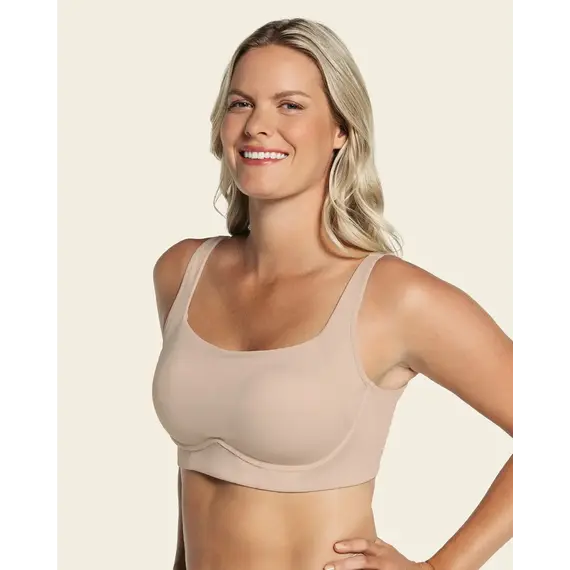 חזיית ספורט נוחה LEONISA, גוף, S, צבע: גוף,  מידה: S, 3 image