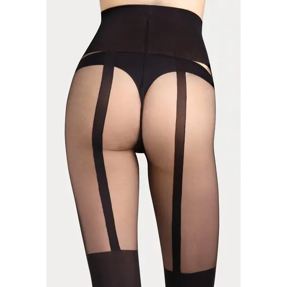 גרביון דמוי ירכונים 60/20 דיינר GIRL UP WZ01 GATTA, שחור, 2, צבע: שחור,  מידה: 2, 6 image