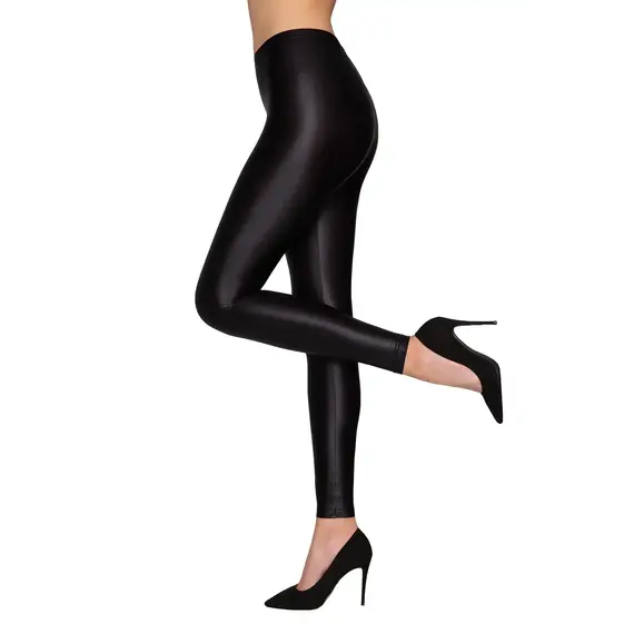 טייץ אטום ומבריק 120 דנייר BRILLIANT BLACK GATTA,, צבע: שחור,  מידה: 4XL-8, 2 image