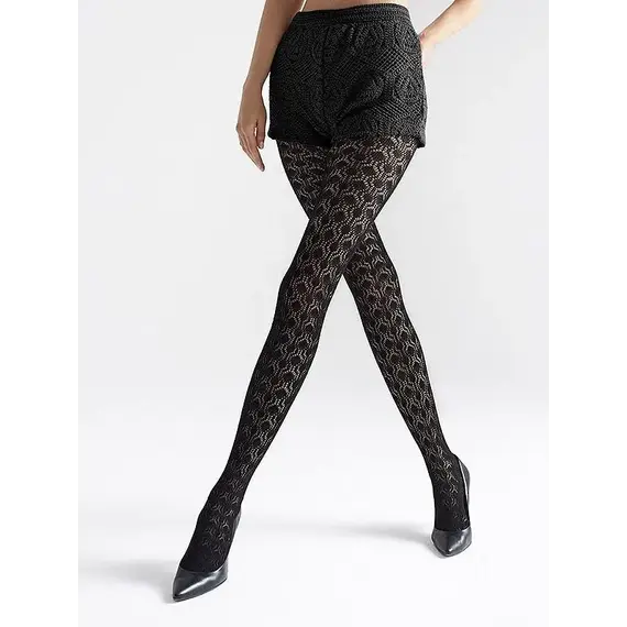 גרביונים מעוצבים מויסקוזה 120 דנייר SOPHIA 874 MARILYN, שחור, S-M, צבע: שחור,  מידה: S-M, 2 image