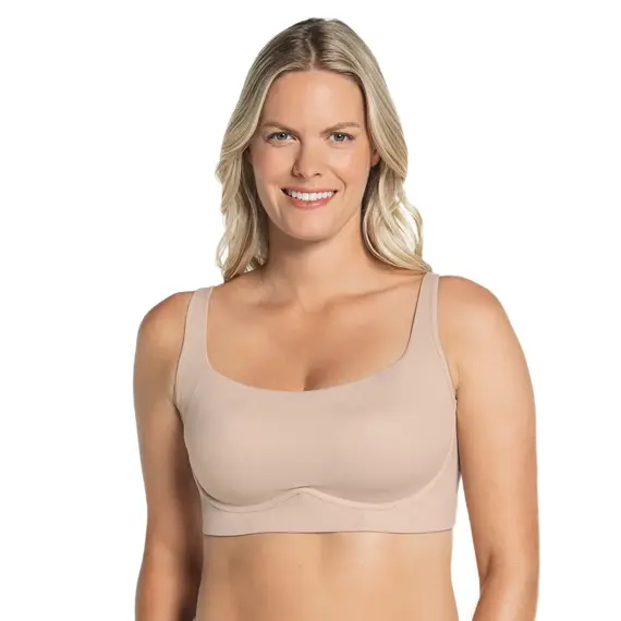 חזיית ספורט נוחה LEONISA, גוף, S, צבע: גוף,  מידה: S