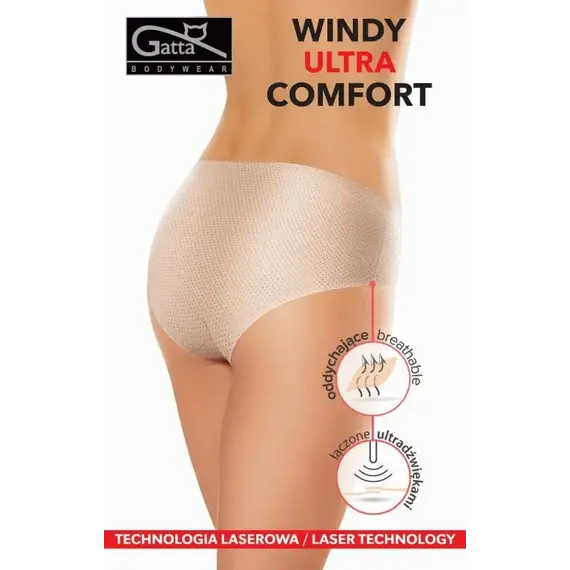 תחתון ביקיני נושם WINDY ULTRA COMFORT GATTA, גוף, M, צבע: גוף,  מידה: M