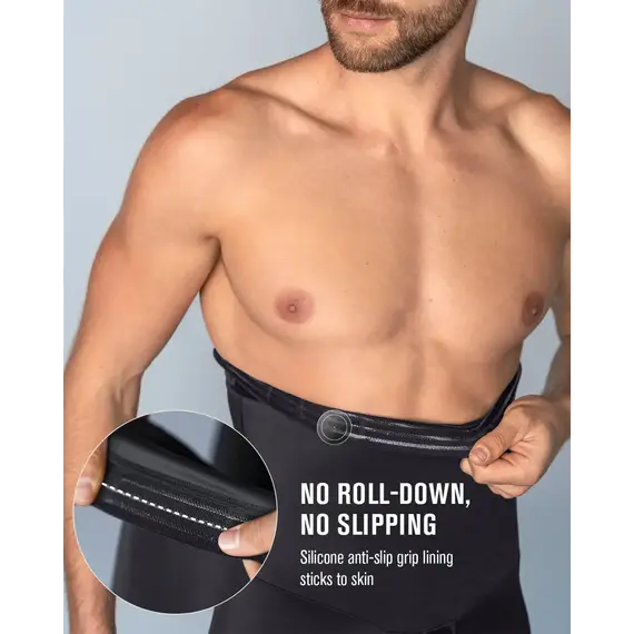 מחטב בטן לגבר 33284 LEONISA, שחור, M, צבע: שחור,  מידה: M, 7 image