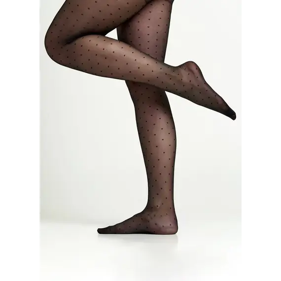 גרביון עם נקודות 20 דנייר במידות גדולות POSITIVE AMALIA JIULIA, שחור, XL, צבע: שחור,  מידה: XL