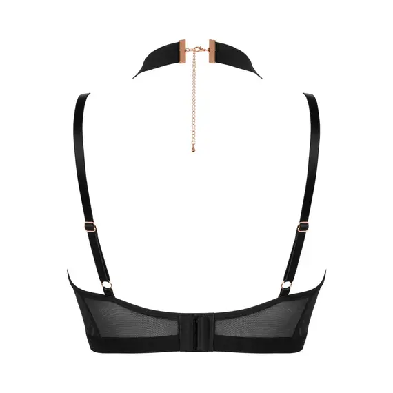 חזיה סקסית עם עצם BRASICA OBSESSIVE, שחור, XS-S, צבע: שחור,  מידה: XS-S, 2 image