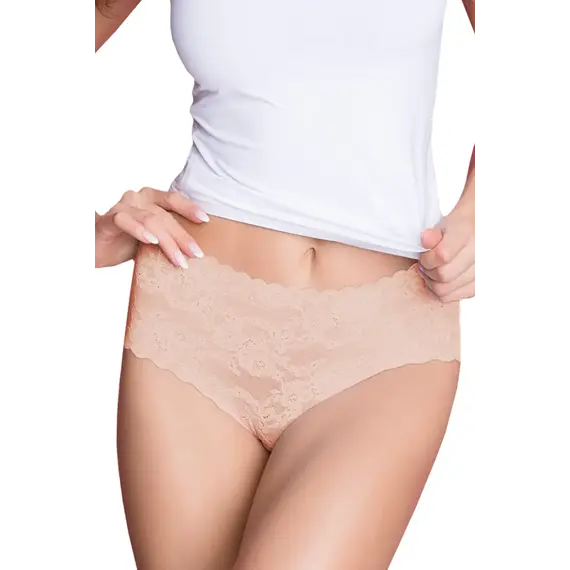 תחתון תחרה ללא תפר FIGI BELLIE MAXI JULIMEX, גוף, S, צבע: גוף,  מידה: S