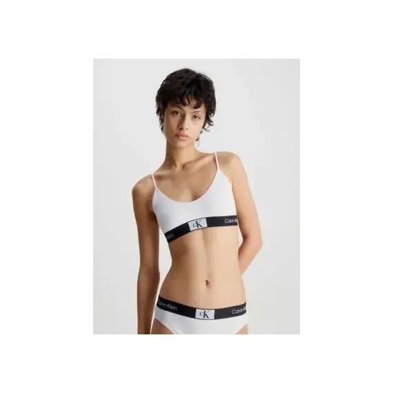 חזיית נשים קלווין קליין CALVIN KLEIN, לבן, XS, צבע: לבן,  מידה: XS