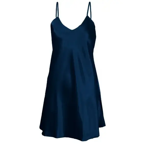 כותונת סאטן HALKA KAREN DKAREN, כחול, M, צבע: כחול,  מידה: M, 3 image