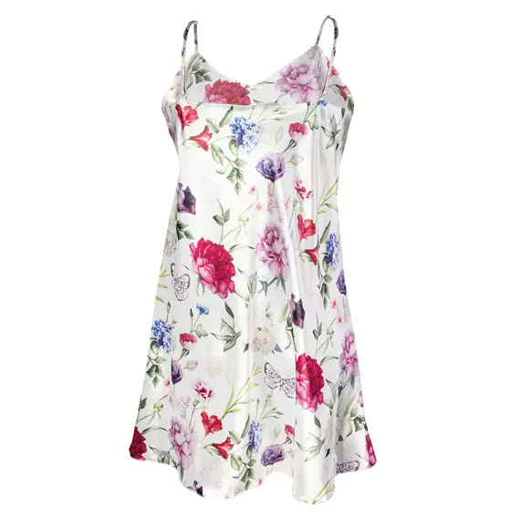 כותונת סאטן FLOWERS HALKA DKAREN, פרחוני, M, צבע: פרחוני,  מידה: M, 7 image