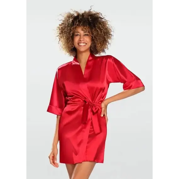 חלוק סאטן Dkaren Podomka 90 DKAREN, אדום, S, צבע: אדום,  מידה: S