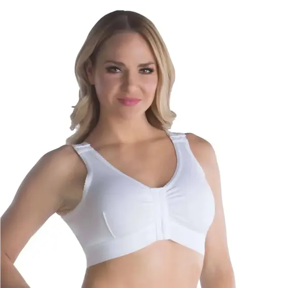 חזייה לאחר ניתוח | הגדלת חזה | הקטנת חזה | בד כותנה CB02 ISAVELA, שחור, S, צבע: שחור,  מידה: S, 2 image