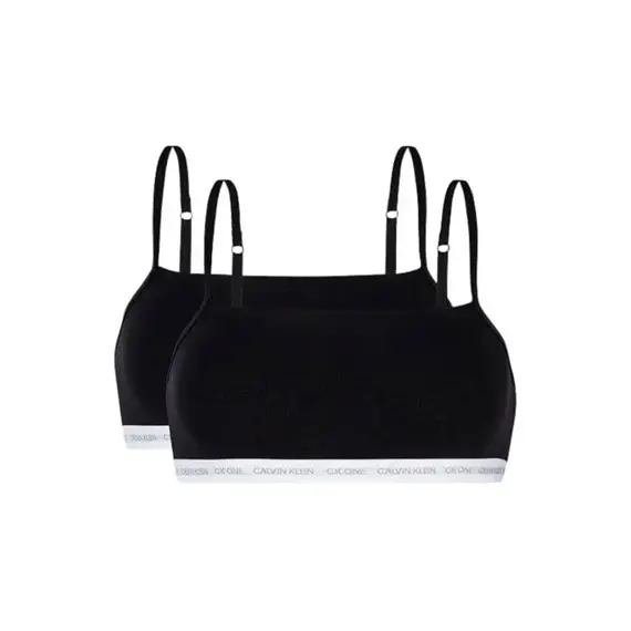 זוג גוזיות כותנה קלווין קליין QF6040E CALVIN KLEIN, שחור, XS, צבע: שחור,  מידה: XS