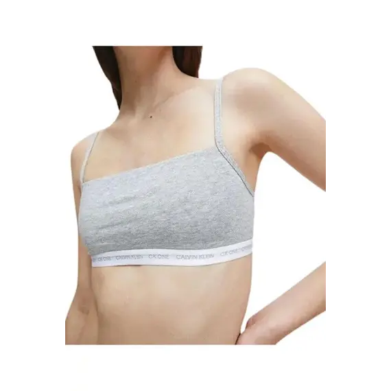 זוג גוזיות כותנה קלווין קליין QF6040E CALVIN KLEIN, אפור, XS, צבע: אפור,  מידה: XS, 2 image