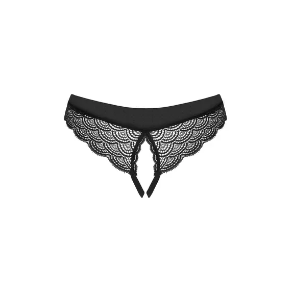 תחתון סקסי עם מפשעון פתוח CHEMERIS OBSESSIVE, שחור, XS-S, צבע: שחור,  מידה: XS-S, 3 image