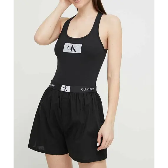 פיג'מה שתי חלקים קלווין קליין QS6937E CALVIN KLEIN, שחור, M, צבע: שחור,  מידה: M