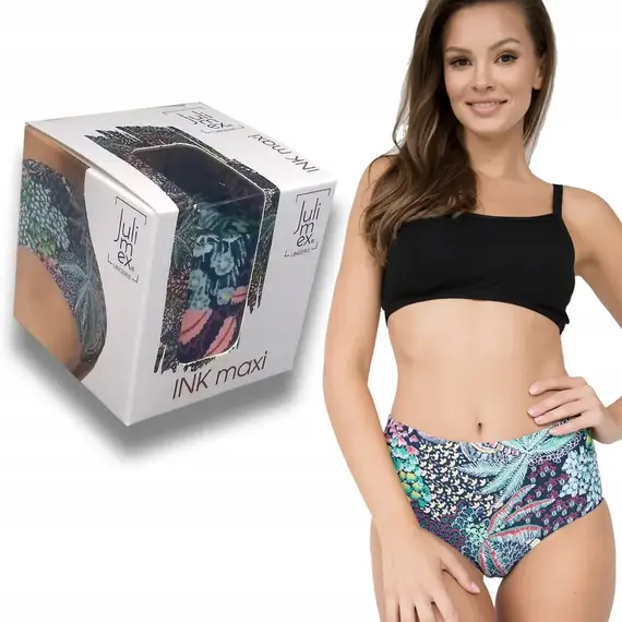 תחתון גבוה ללא תפר עם פרינט FIGI INK MAX JULIMEX, פרינט, S, צבע: פרינט,  מידה: S