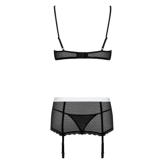 תחפושת עוזרת בית 5 חלקים MAIDME OBSESSIVE, שחור, L-XL, צבע: שחור,  מידה: L-XL, 2 image