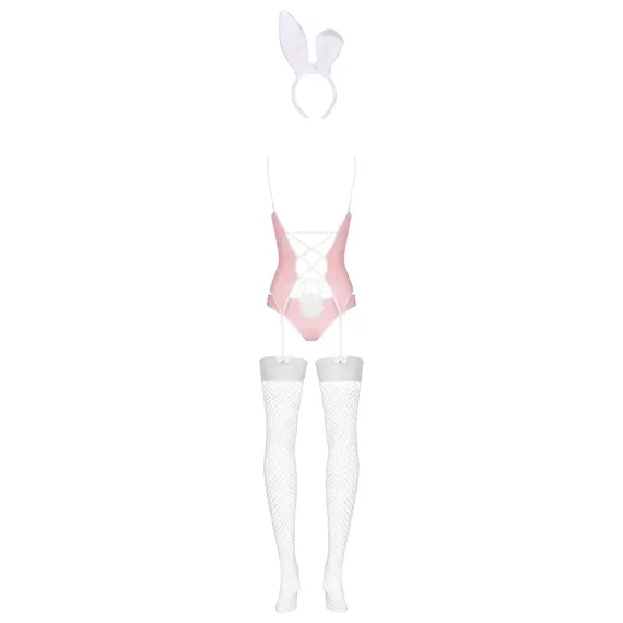 תחפושת ארנבת 4 חלקים BUNNY OBSESSIVE, ורוד, S-M, צבע: ורוד,  מידה: S-M, 4 image