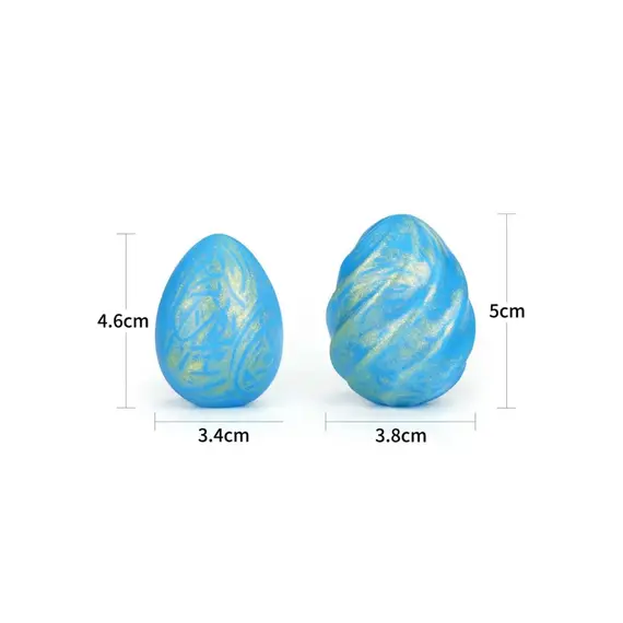 כדורי קגל | ביצים סיניות מסיליקון איכותי | OCEAN'S TONER EGG SET II LOVETOY, כחול