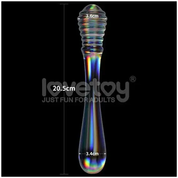 Twilight Gleam Glass Dildo Twin Pleasures