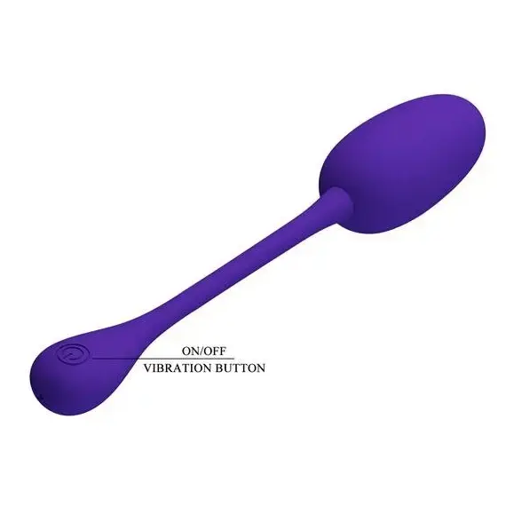 ביצת רטט נטענת עם 12 מצבי רטט מסיליקון רפואי רך PRETTY LOVE , כחול, 3 image