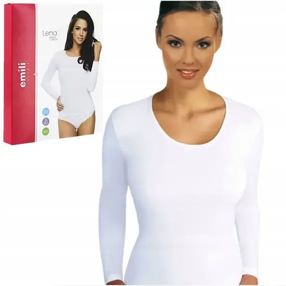 חולצה עם צווארון עגול ושרוולים ארוכים