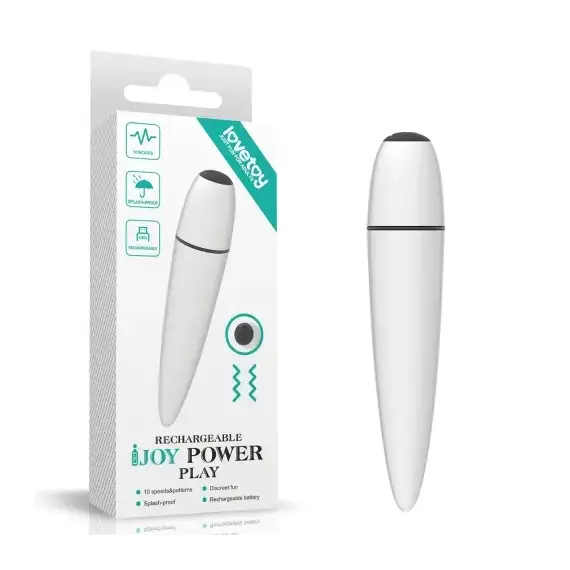 ויברטור קטן | רוקט פוקט | 10 מצבים LOVETOY, לבן