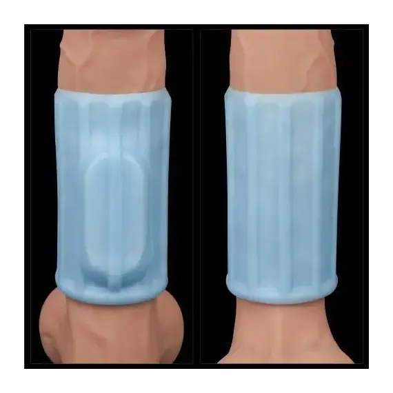 מאריך הפין טבעת אבירים, שרוול רטט עם במפר ממריץ לנקודת הג'י KNIGHTS RING LOVETOY, תכלת, 2 image