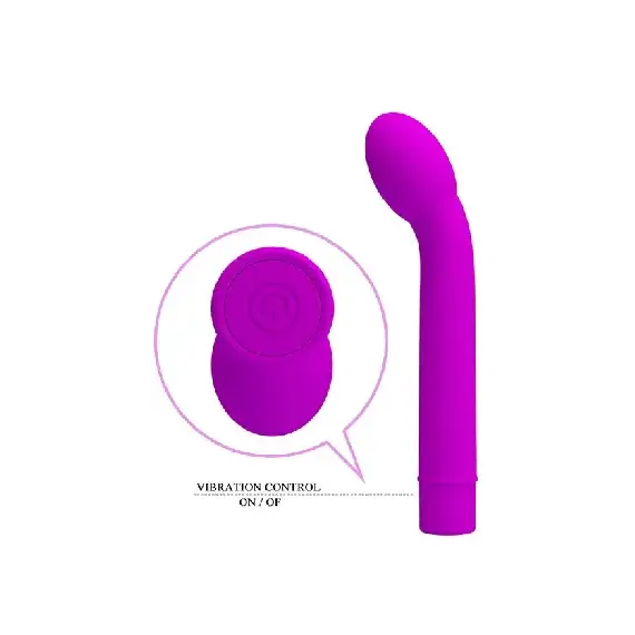 ויברטור מיוחד לעיסוי נקודת הג'י והדובדבן LOGAN 16.6 cm PRETTY LOVE , סגול, 4 image