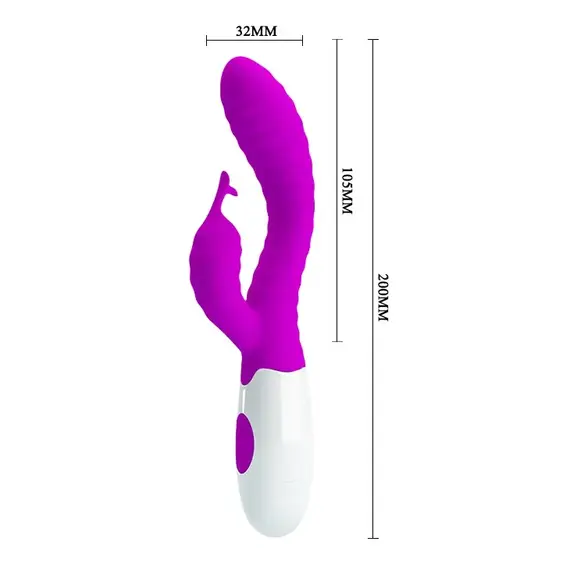 ויברטור סיליקון לנקודת הג'י 30 מצבי רטט Hyman Vibrator PRETTY LOVE , סגול, 5 image