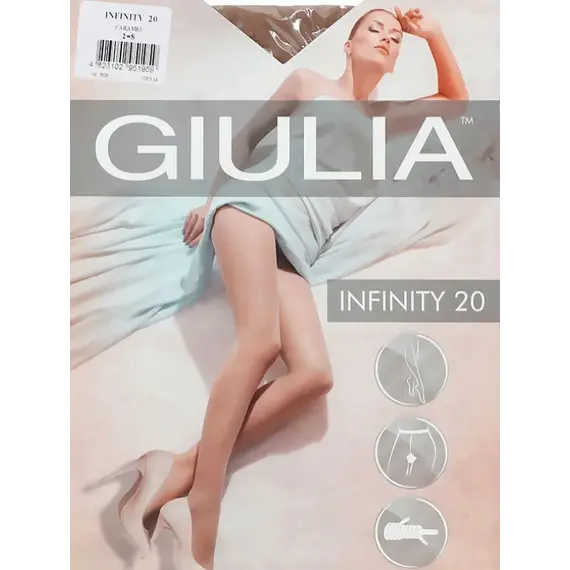 גרביון קלאסי ללא מכנסון 20 דנייר INFINITY GIULIA, CARAMEL, 2, צבע: CARAMEL,  מידה: 2, 9 image