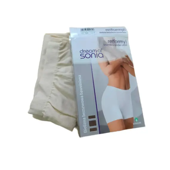 תחתון עם רגל | מכנסון | פנטלון | ללא תפרים | כותנה DREAM OF SONIA , גוף, M, צבע: גוף,  מידה: M