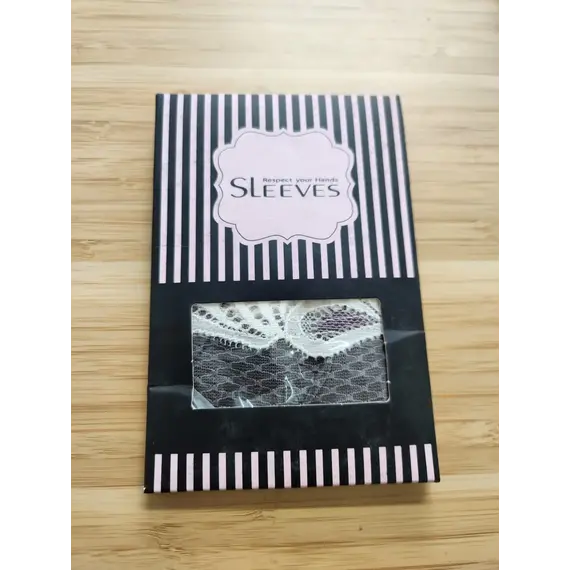 כפפות תחרה לאישה | כפפות תחרה וינטג' , חום, S-L (ONE SIZE), 2 image