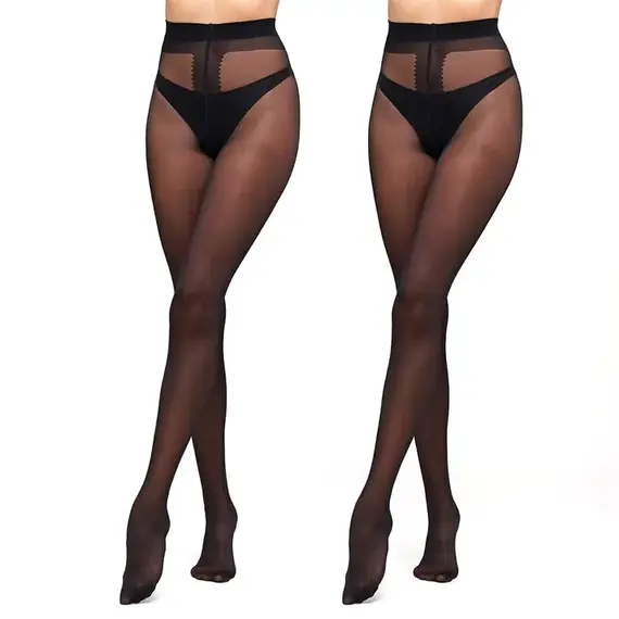 גרביון קלאסי ללא מכנסון 20 דנייר INFINITY GIULIA, NERO, 2, צבע: NERO,  מידה: 2, 4 image