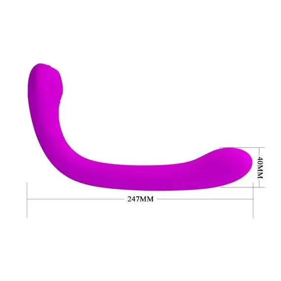 ויברטור יונק עם ידית אחיזה נוחה | 12 תוכניות רטט | PRETTY LOVE , סגול, 5 image