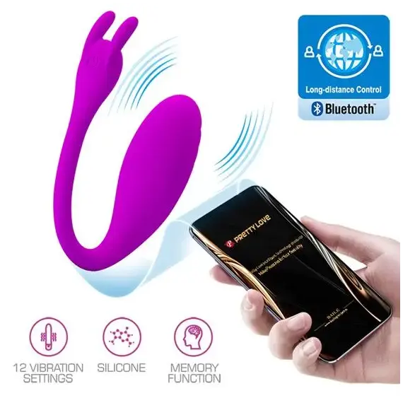 ביצת אהבה מסיליקון רפואי | USB עם 12 תוכניות רטט | אפליקציה |