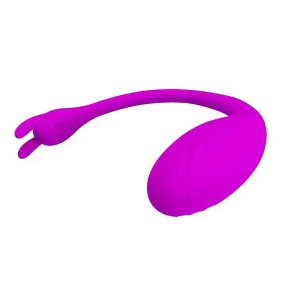 ביצת אהבה מסיליקון רפואי | USB עם 12 תוכניות רטט | אפליקציה PRETTY LOVE , סגול, 3 image